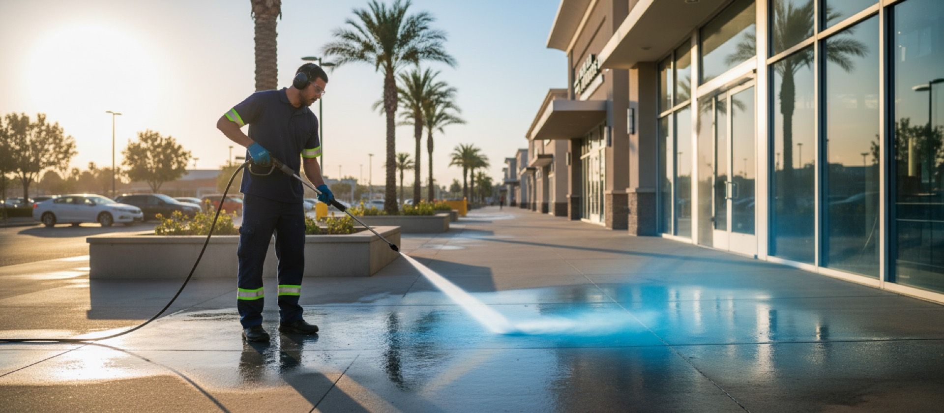 Commercial exterior cleaning, Storefronts & Retail